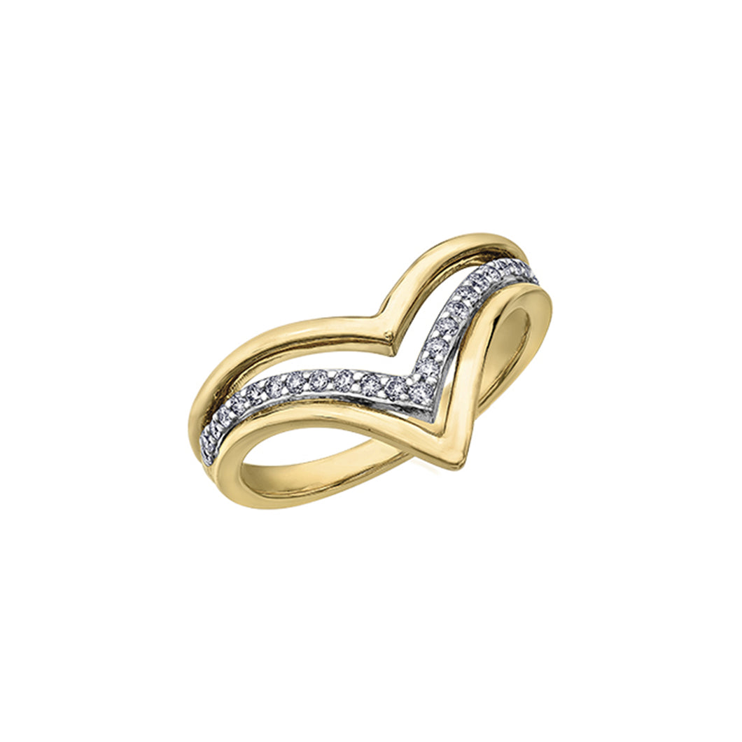 030443 OUT OF STOCK PLEASE ALLOW 3-4 WEEKS FOR DELIVERY 10KT Yellow Gold .25CT TW Diamond Ring