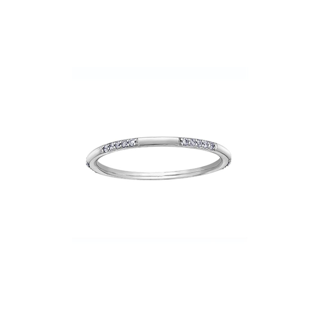 030527 10KT White Gold .10CT TW Diamond Ring