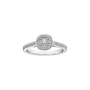 030139 OUT OF STOCK, PLEASE ALLOW 3-4 WEEKS FOR DELIVERY 10KT White Gold .19CT TW Diamond Ring