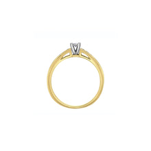 Load image into Gallery viewer, 020427 10KT Yellow &amp; White Gold .14CT TW Diamond Ring
