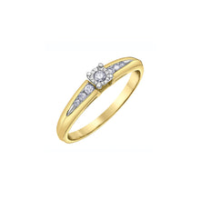 Load image into Gallery viewer, 020427 10KT Yellow &amp; White Gold .14CT TW Diamond Ring
