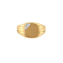 Load image into Gallery viewer, 040067  10KT Yellow Gold 0.01CT TW Diamond Signet Ring
