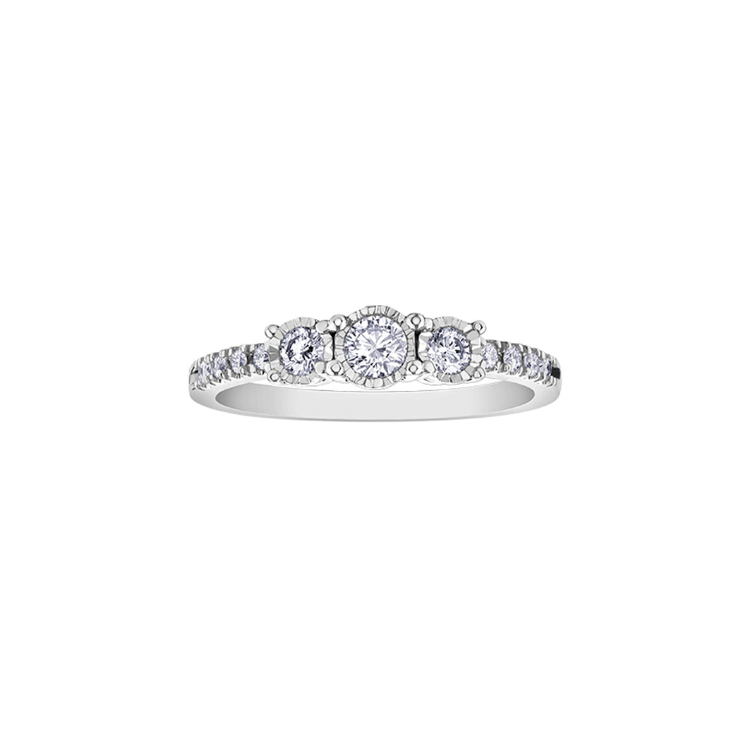 090014 OUT OF STOCK, PLEASE ALLOW 3-4 WEEKS FOR DELIVERY 10KT White Gold .33CT TW Diamond Ring