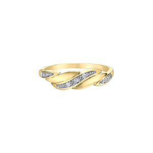 030384 OUT OF STOCK, PLEASE ALLOW 3-4 WEEKS FOR DELIVERY 10KT Yellow Gold .05CT TW Diamond Ring