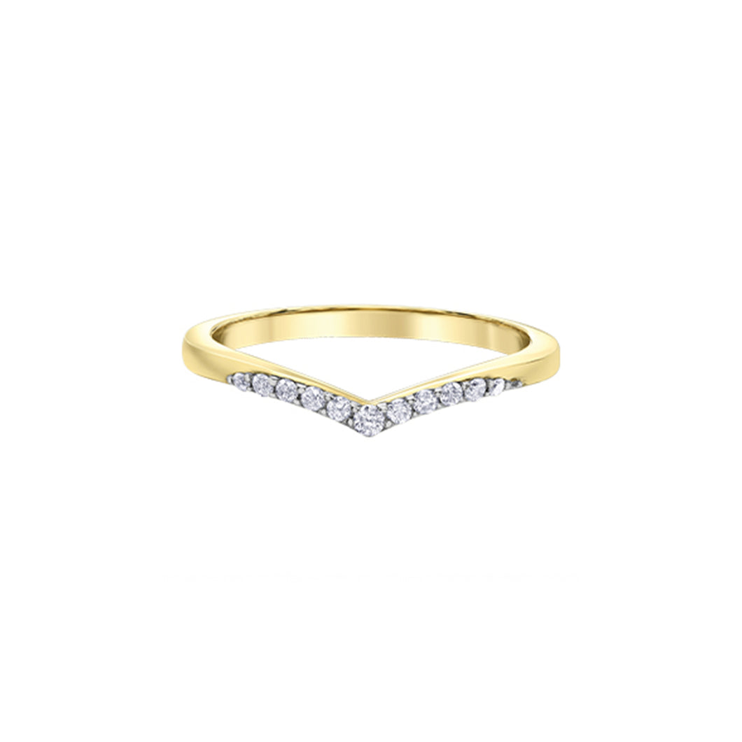 030471  OUT OF STOCK, PLEASE ALLOW 3-4 WEEKS FOR DELIVERY 10KT Yellow Gold .12CT TW Diamond Ring