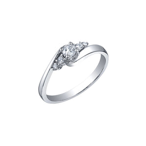 030356 OUT OF STOCK, PLEASE ALLOW 3-4 WEEKS FOR DELIVERY 10KT White Gold .25CT TW Diamond Ring