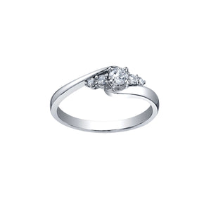 030356 OUT OF STOCK, PLEASE ALLOW 3-4 WEEKS FOR DELIVERY 10KT White Gold .25CT TW Diamond Ring