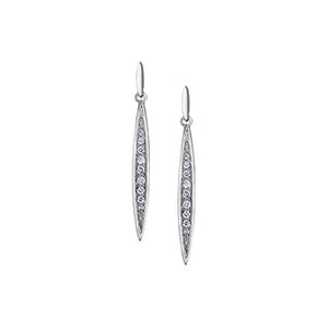 151214 10K White Gold and .10CT TW Diamond Earrings
