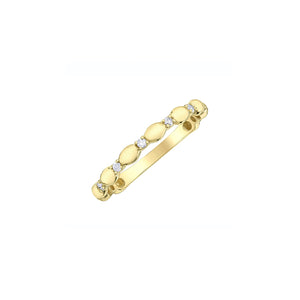 030492 10K Yellow Gold .10CT TW Diamond Ring