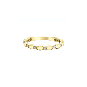 030492 10K Yellow Gold .10CT TW Diamond Ring