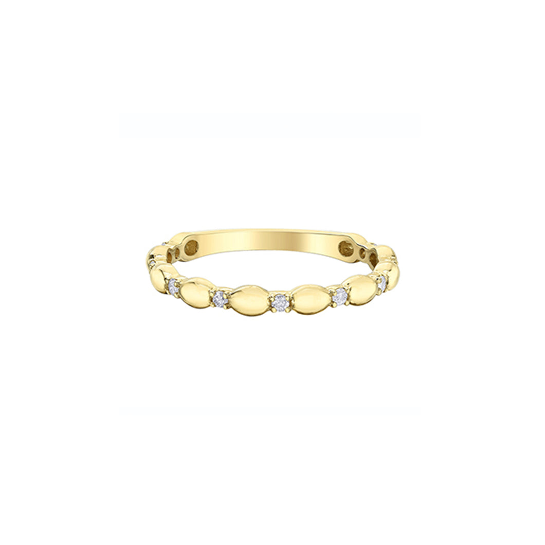 030492 10K Yellow Gold .10CT TW Diamond Ring