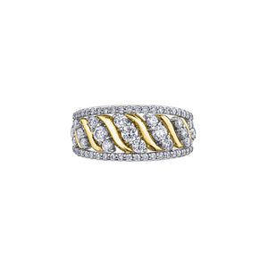 020218 OUT OF STOCK PLEASE ALLOW 3-4 WEEKS FOR DELIVERY 10KT Yellow & White Gold 1.00CT TW Diamond Ring