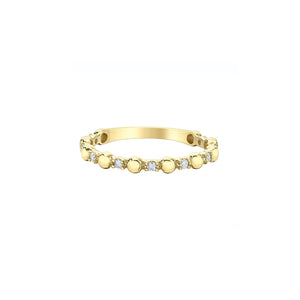 030494 10K Yellow Gold .10CT TW Diamond Ring