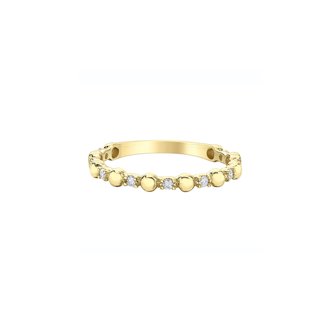 030494 10K Yellow Gold .10CT TW Diamond Ring