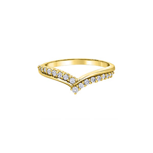 030472 10KT Yellow Gold .21CT TW Diamond Ring