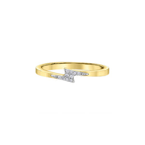 030473 10KT Yellow Gold 0.04CT TW Diamond Ring