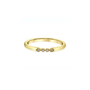 030523 14K Yellow Gold 0.024CT TW 4 Diamond Ring