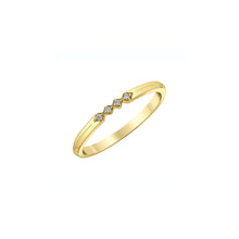 Load image into Gallery viewer, 030523 14K Yellow Gold 0.024CT TW 4 Diamond Ring
