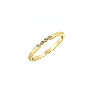 030523 14K Yellow Gold 0.024CT TW 4 Diamond Ring
