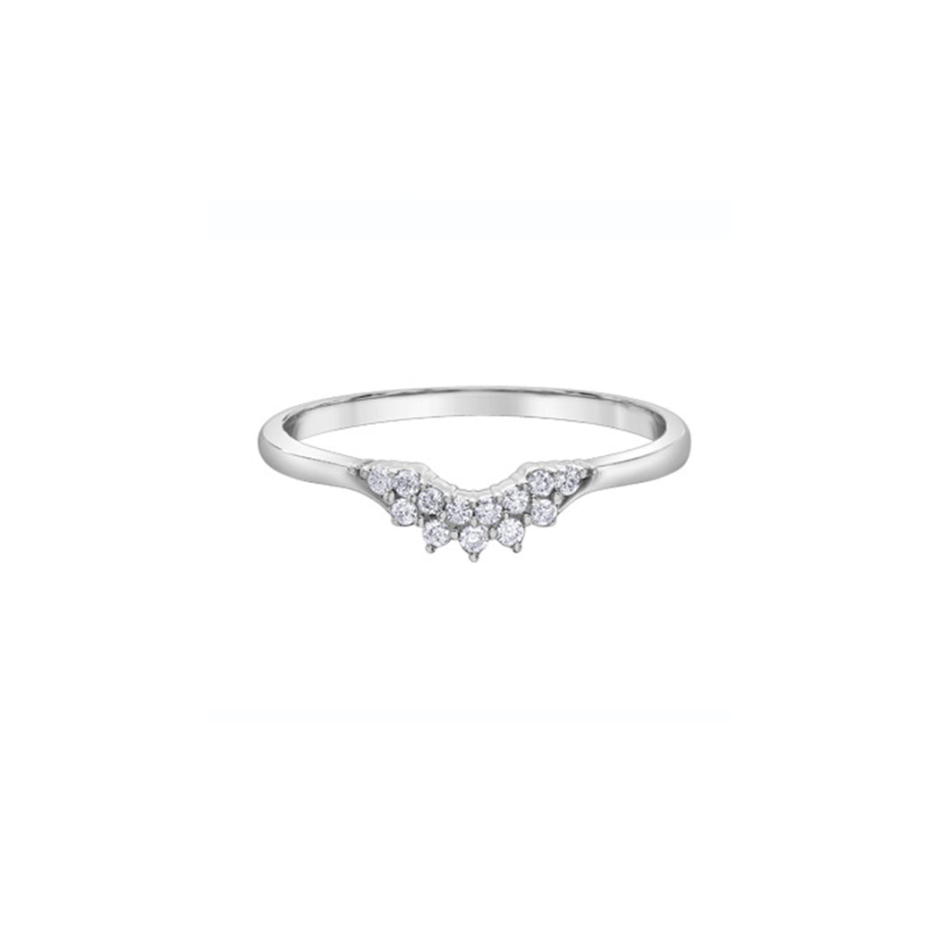 120379 10KT White Gold .10CT TW Diamond Ring