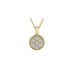 141787 10kt Yellow Gold .50CT TW Diamond Pendant