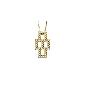 141784 10kt Yellow Gold .40CT TW Diamond Pendant