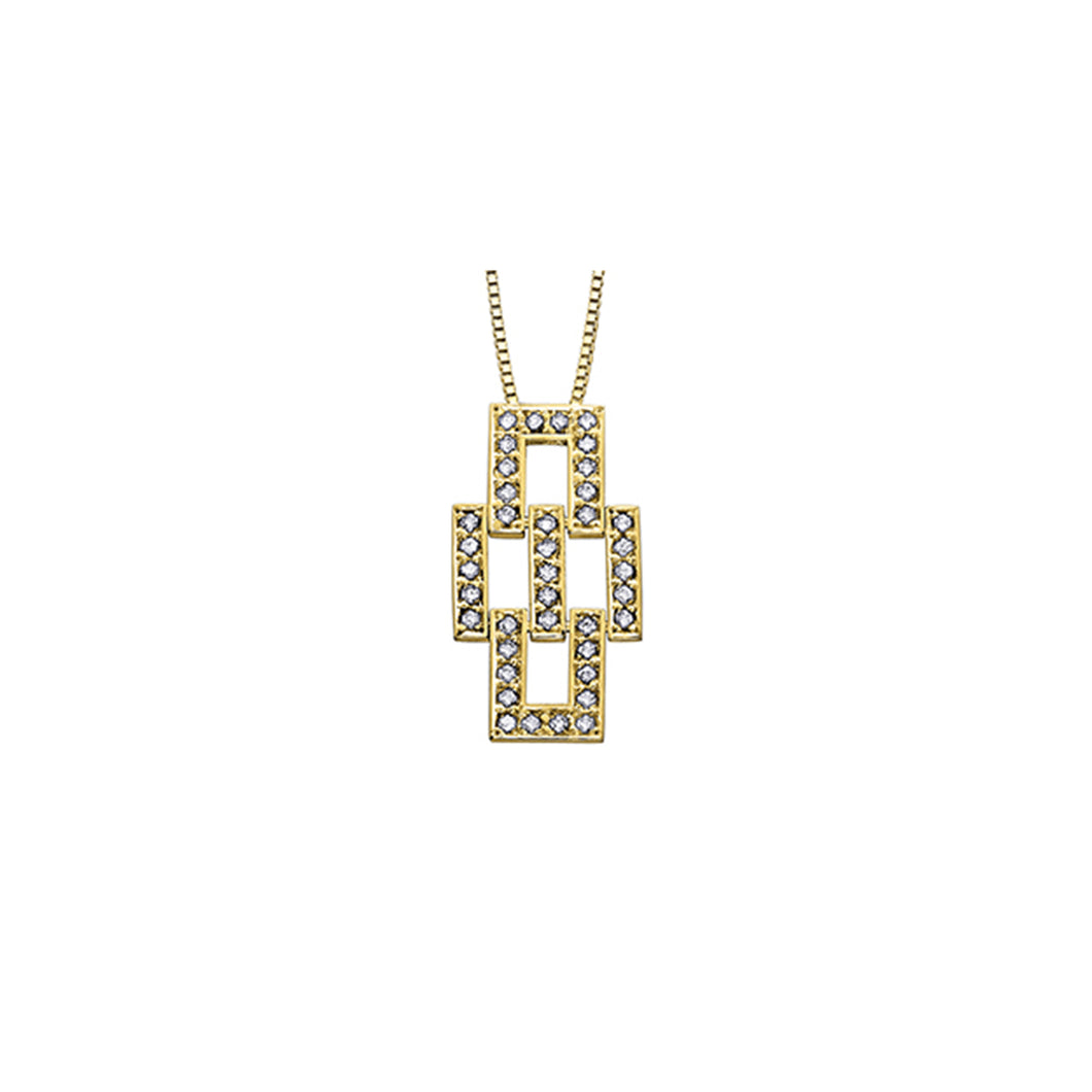 141784 10kt Yellow Gold .40CT TW Diamond Pendant