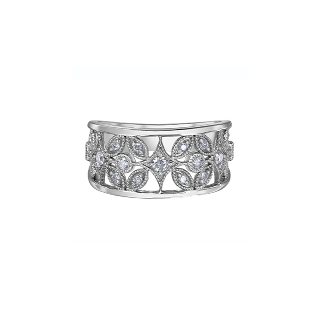 020346 10KT White Gold .35CT TW Diamond Ring