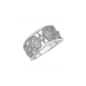 020346 10KT White Gold .35CT TW Diamond Ring