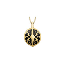 Load image into Gallery viewer, 170239 OUT OF STOCK, PLEASE ALLOW 3-4 WEEKS FOR DELIVERY 10KT Yellow Gold Onyx &amp; 0.07CT TW Diamond Pendant
