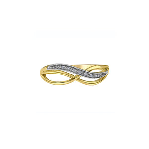 030525 10KT Yellow Gold .03CT TW Diamond Ring