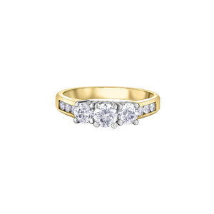 020211 14KT Gold 1.00CT TW Diamond Ring