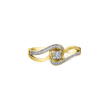 Load image into Gallery viewer, 030098 10K Yellow Gold .17CT TW Diamond Ring
