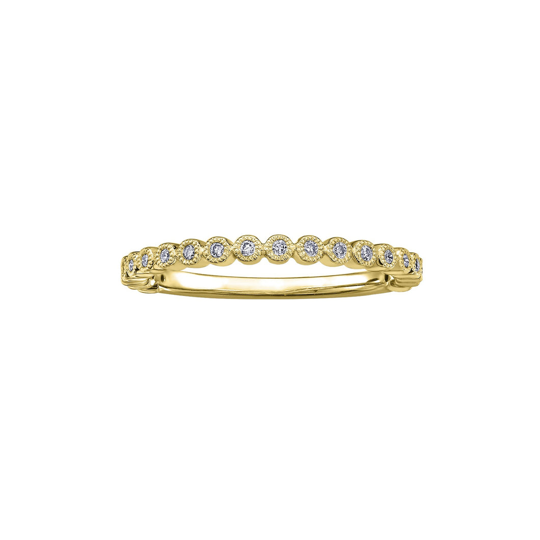030414 OUT OF STOCK PLEASE ALLOW 3-4 WEEKS FOR DELIVERY 10KT Yellow Gold .10CT TW Diamond Ring