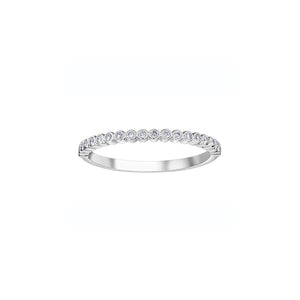 100104 10KT White Gold .12CT TW Diamond Ring