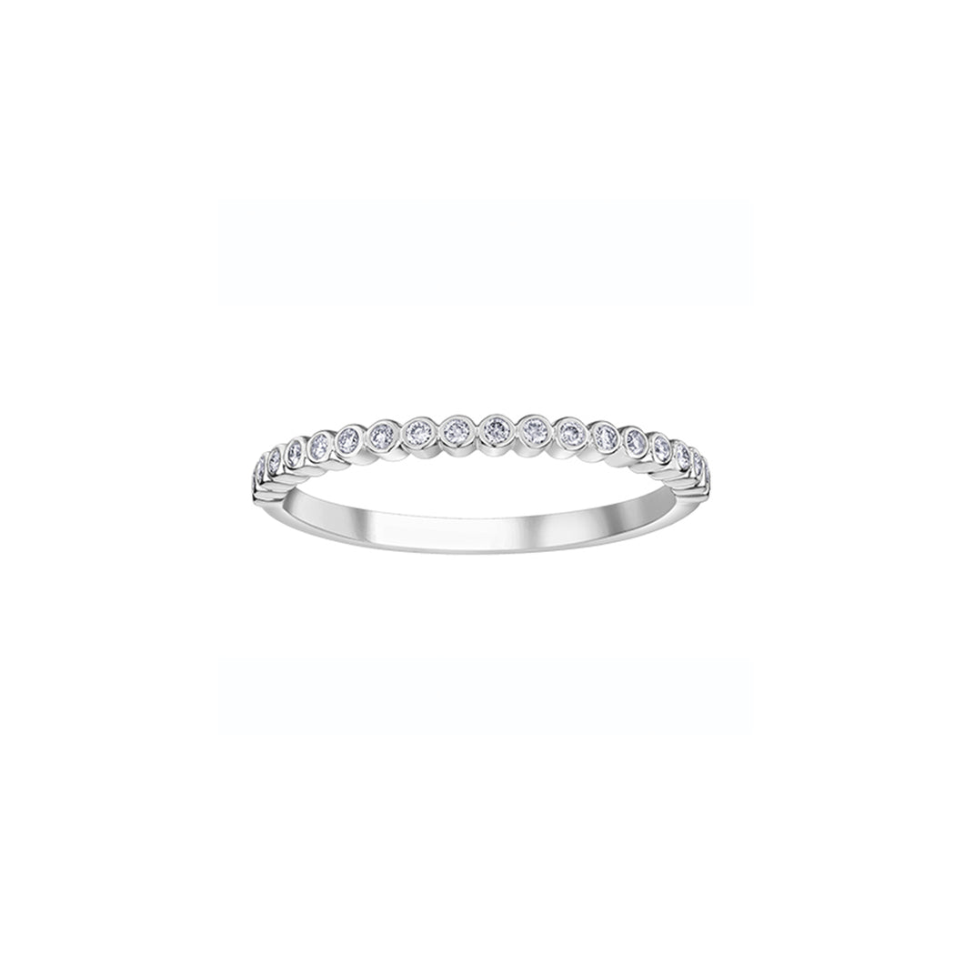 100104 10KT White Gold .12CT TW Diamond Ring