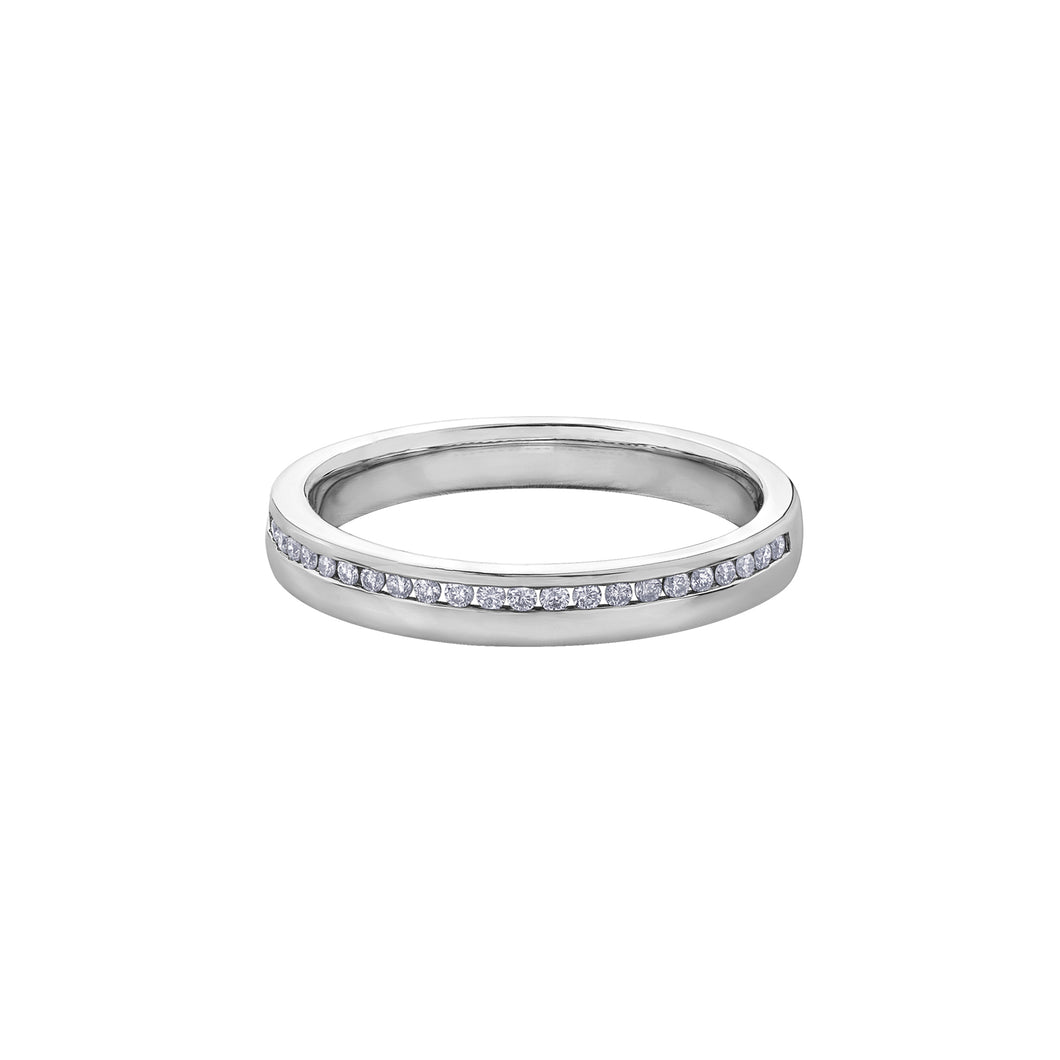 130222 10KT White Gold .25CT TW Diamond Band