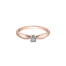 Load image into Gallery viewer, 030017 OUT OF STOCK PLEASE ALLOW 3-4 WEEKS FOR DELIVERY 10KT Rose Gold .03CT TW Diamond Ring
