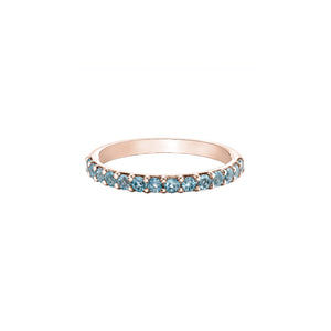 060044 10KT Rose Gold Aquamarine Ring