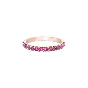 060045 10KT Rose Gold Pink Tourmaline Ring