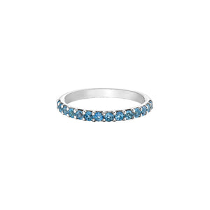 060046 OUT OF STOCK PLEASE ALLOW 3-4 WEEKS FOR DELIVERY 10KT White Gold Blue Topaz Ring