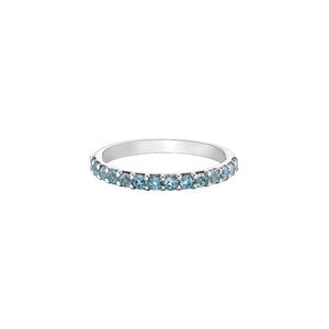 060090 10KT White Gold Aquamarine Ring