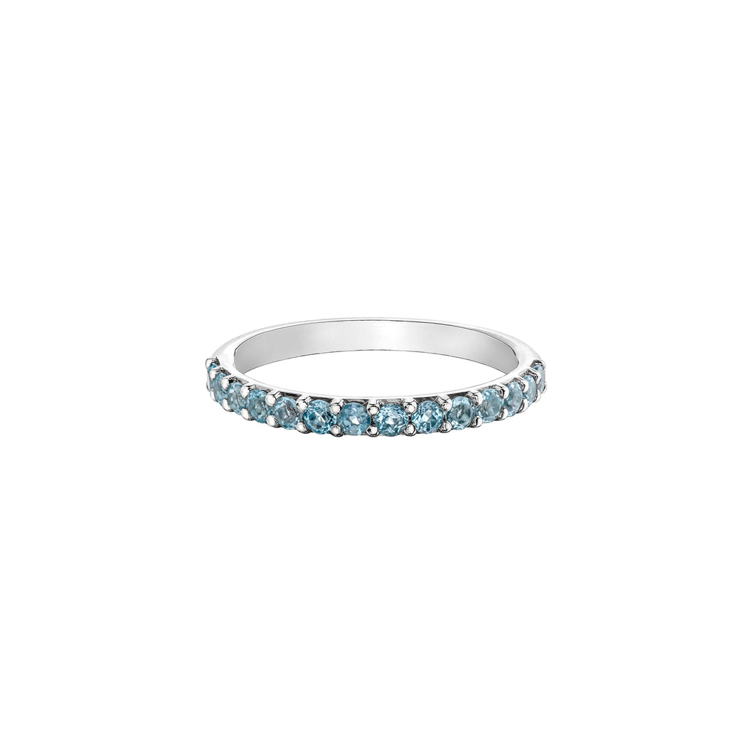 060090 10KT White Gold Aquamarine Ring