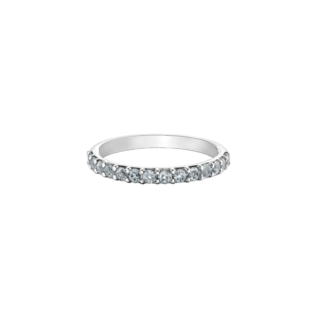 060106 OUT OF STOCK PLEASE ALLOW 3-4 WEEKS FOR DELIVERY 10KT White Gold White Topaz Ring