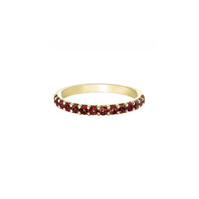 Load image into Gallery viewer, 060049 OUT OF STOCK PLEASE ALLOW 3-4 WEEKS FOR DELIVERY 10KT Yellow Gold Garnet Ring
