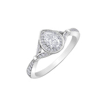 Load image into Gallery viewer, 020039 14KT White Gold .60ct tw Pear Diamond Ring
