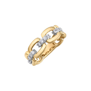 090005  OUT OF STOCK, PLEASE ALLOW 3-4 WEEKS FOR DELIVERY 10KT Yellow & White Gold .50CT TW Diamond Ring