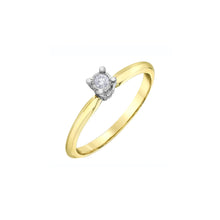 Load image into Gallery viewer, 030535 10KT Yellow &amp; White Gold .05CT TW Diamond Ring
