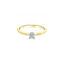 Load image into Gallery viewer, 030535 10KT Yellow &amp; White Gold .05CT TW Diamond Ring
