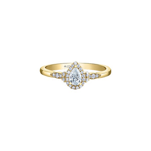 020217 14K Yellow Gold .45CT TW Diamond Ring
